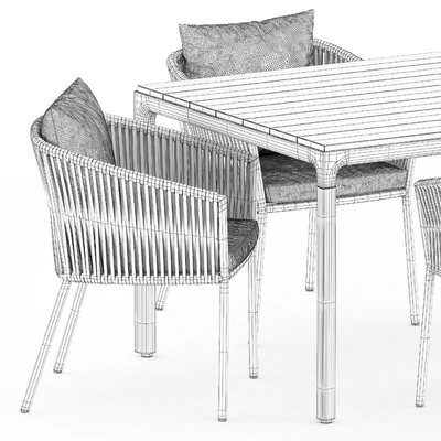 Porto Dining Chair by burkedecor and Illum table by Tribu — Вид 2