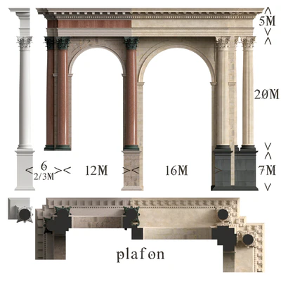 Corinthian Order Vignola Column — Ver 3
