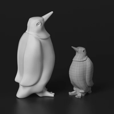 Statuette. Penguin — Descargar