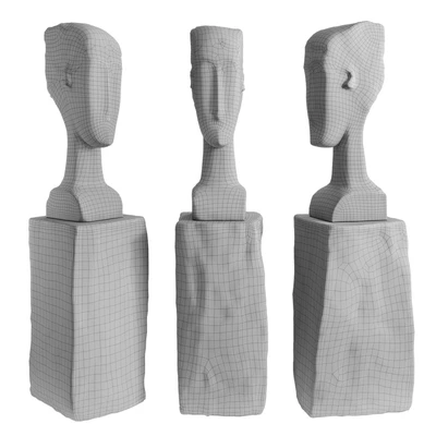 Female head figure — Вид 2