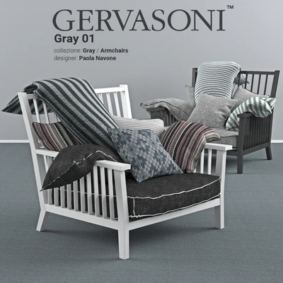 Gervasoni Gray 01 Armchair — Ver 1