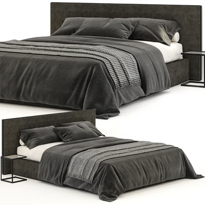 Meridiani stone gray bed — Вид 1