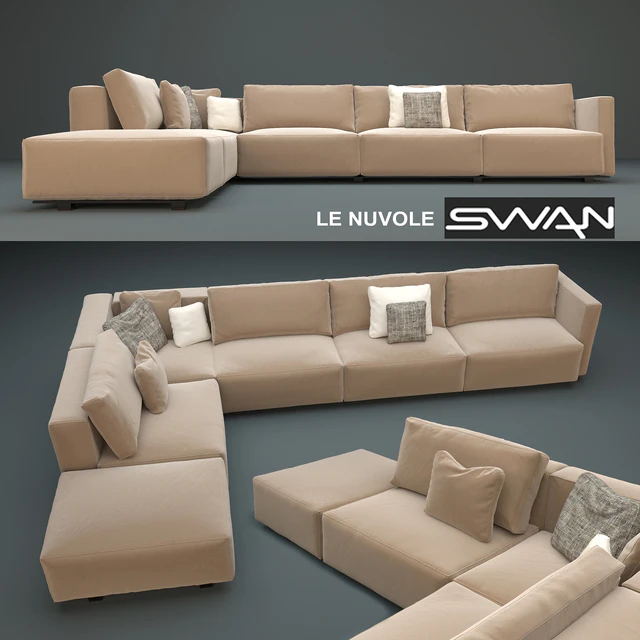 couch / sofa Le Nuvole SWAN — Descargar