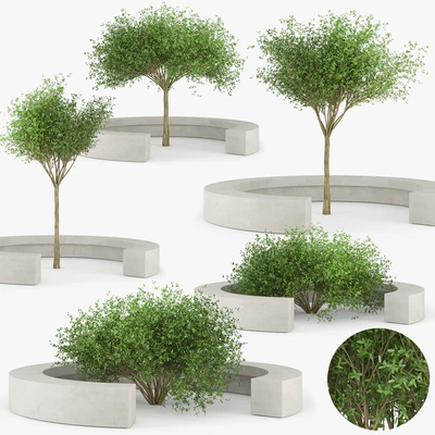 COMB BY VORA ARQUITECTURA Tree Bench — Ver 1