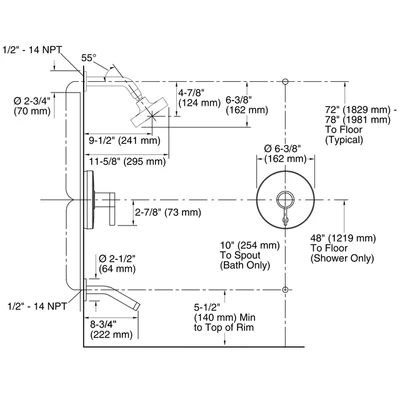 Kohler Stillness Rite-Temp | K-T948-4-CP — Вид 2
