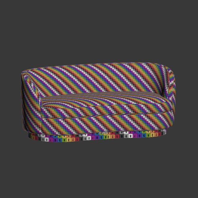 Tropez Velvet Petite Sofa — Скачать