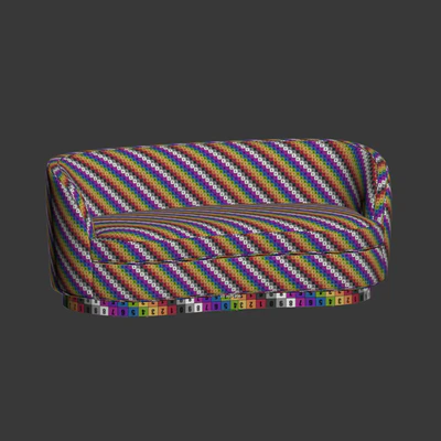 Tropez Velvet Petite Sofa — Вид 2