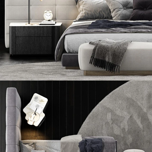Minotti Lawrence Bed 3 — Скачать