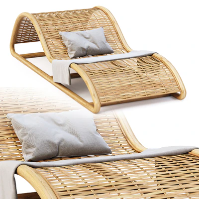 Flora chaise lounge FL4 / Шезлонг из ротанга — Вид 3