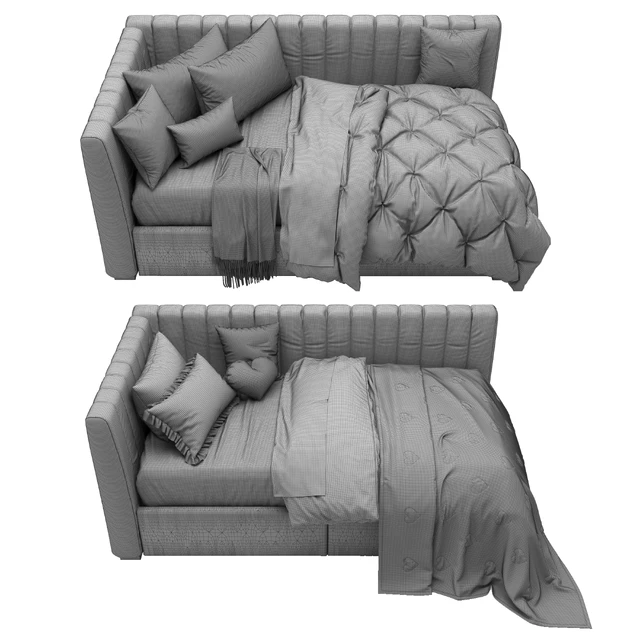 Avalon Upholstered Corner Storage Bed — Скачать