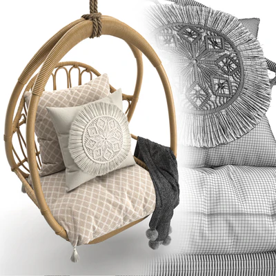 Woven hanging chair — Ver 2