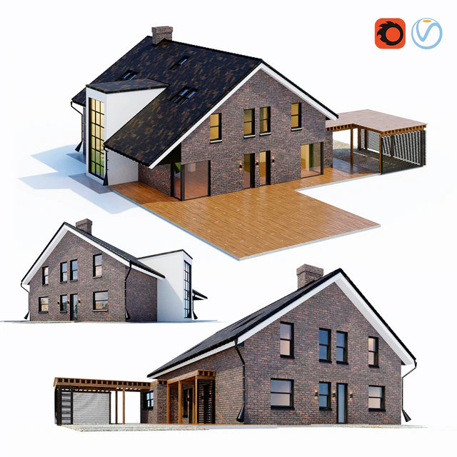 Large cottage with a carport — Descargar