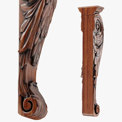 Wood Corbel-14 — Ver 2