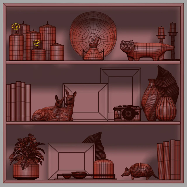 Bookshelf decor 2 — Скачать