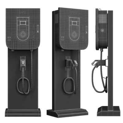 EV Fast Charger Station Adapter Floorstand Wallbox DC — Ver 2