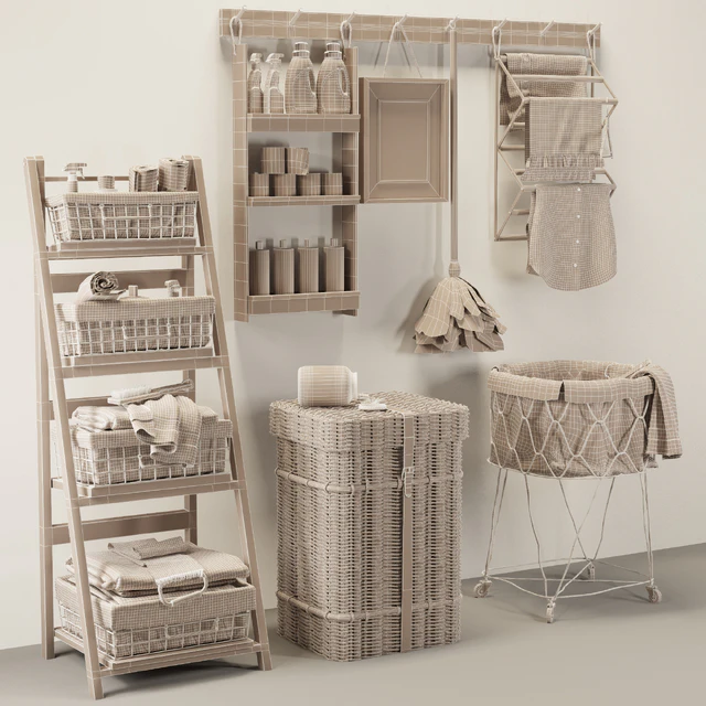Laundry decorative Set 01 — Descargar