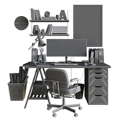 Workplace set with decor. Sk 1 — Ver 2
