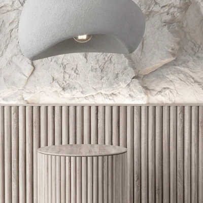 Rock headboard of the bed — View 2
