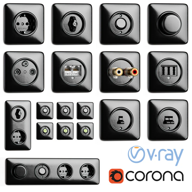 Switches and sockets THPG Bakelite — Descargar