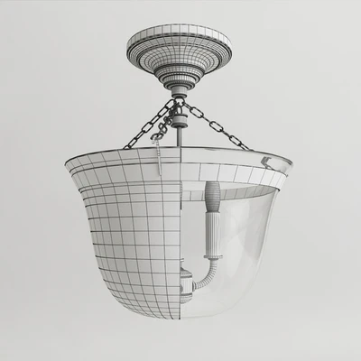 Люстра POTTERY BARN HUNDI FLUSHMOUNT — Вид 3