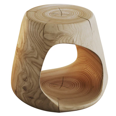 Cedar slab coffee table — Ver 1