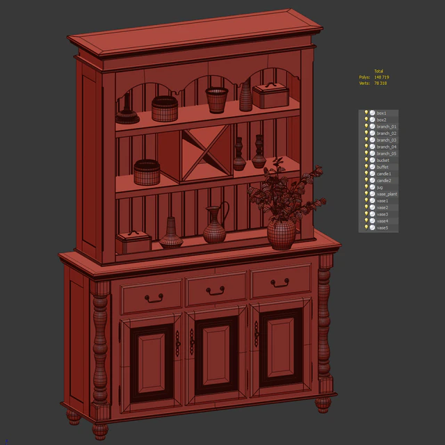 Valencia buffet with decor — Descargar