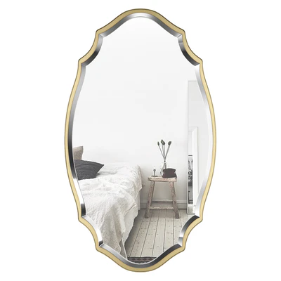 Blaisdell Horizontal Gold Wall Mirror WRLO8574 — Вид 1