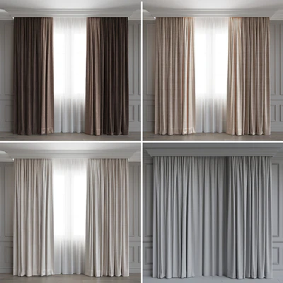 Portiere in modern style 5. Beige range. — Ver 2