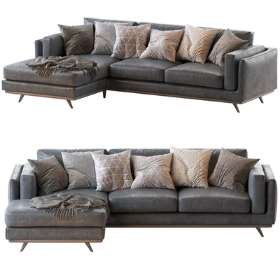 Zander 2 Piece Chaise Sectional — Ver 2