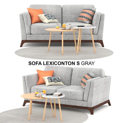 Sofa Lexiconton S GRAY 2-seater — Вид 1