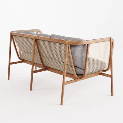 Cane Collection Rattan One Seat Sofa — Ver 2