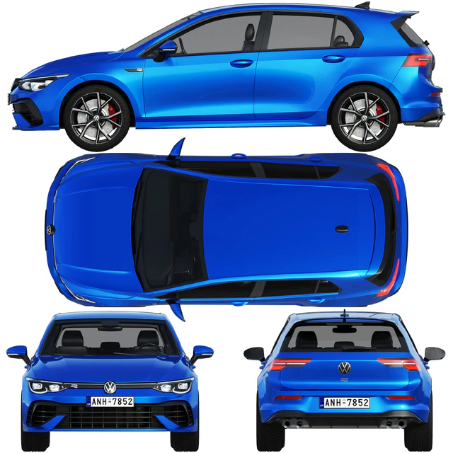 Volkswagen Golf 8 R 2022 — Скачать