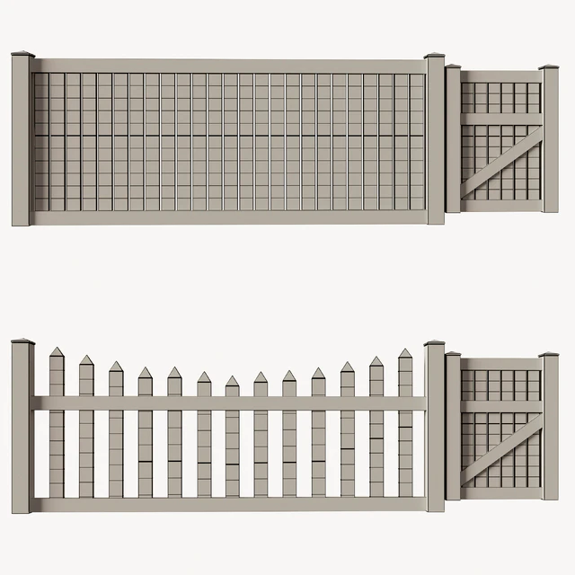 Set of PVC fences + wicket — Descargar