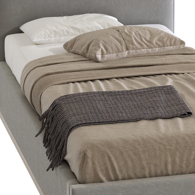 Кровать Dawn Kids' Bed, Indigo Linen 391 — Скачать