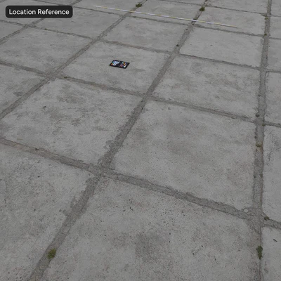 eroded square concrete sidewalk texture — Вид 3
