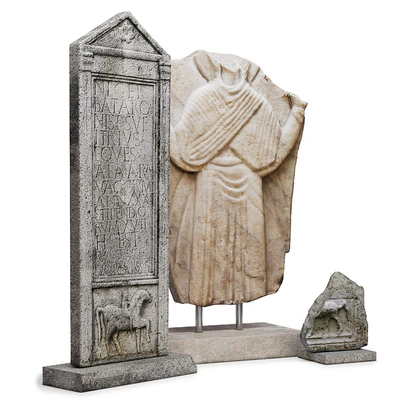 Roman tombstones and marble relief — Ver 2