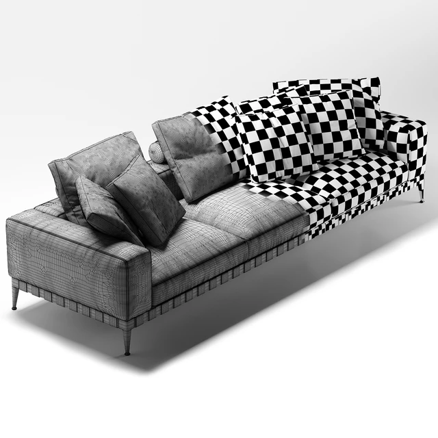 Flexform Gregory 3 seater sofa — Скачать