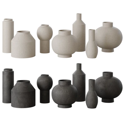 RH Geometric vases set — descargar