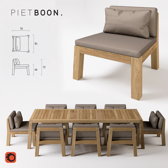 Piet Boon Niek Fauteuil high and Anne high — Descargar