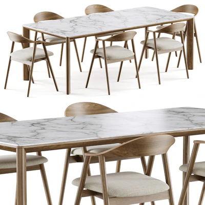 Dining set 4 by CoshLiving Kett — Ver 1