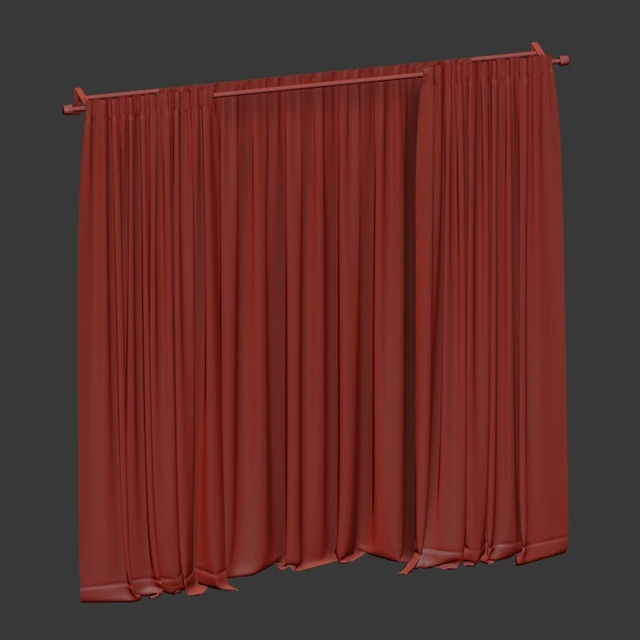 Curtains with tulle in two colors — Descargar