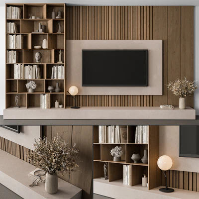 TV Wall Stone and Wood - Set 95 — Вид 3