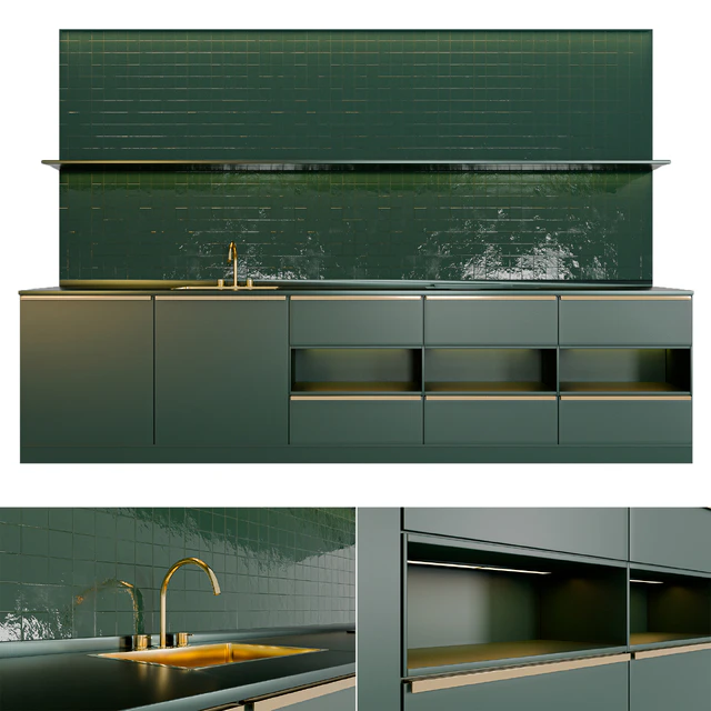 Green kitchen — Скачать