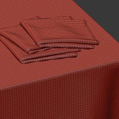 Tablecloth on a rectangular table 75 — Ver 2