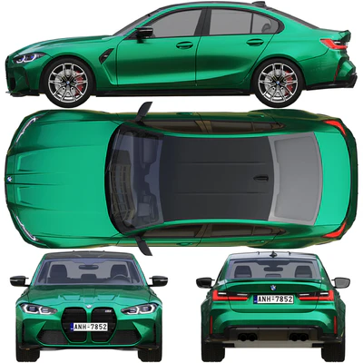 BMW M3 Competition G80 2021 — View 2
