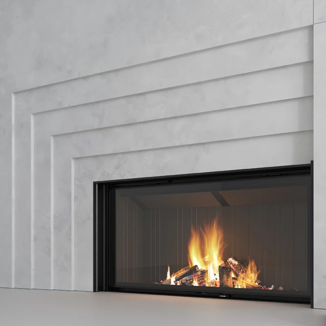 Decorative wall with fireplace set 42 — Descargar