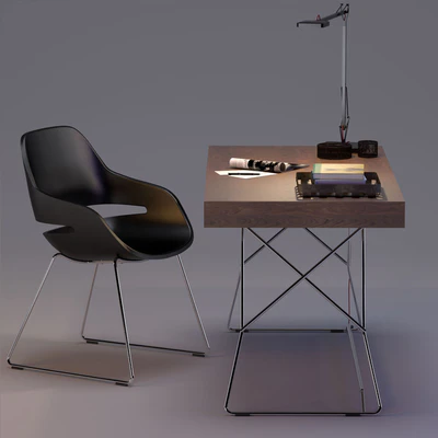 Maestrale Desk &amp; Eva Chair by Zanotta — Ver 2