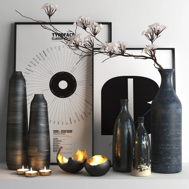 set527 -black vases — Descargar