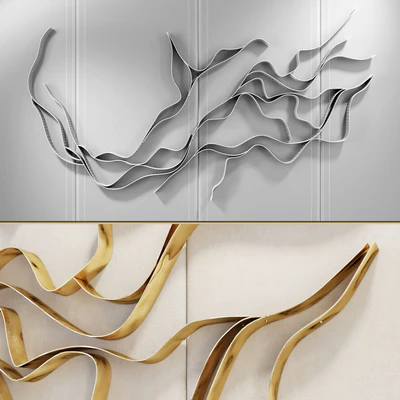 Waves   Metal wall panel — Ver 2