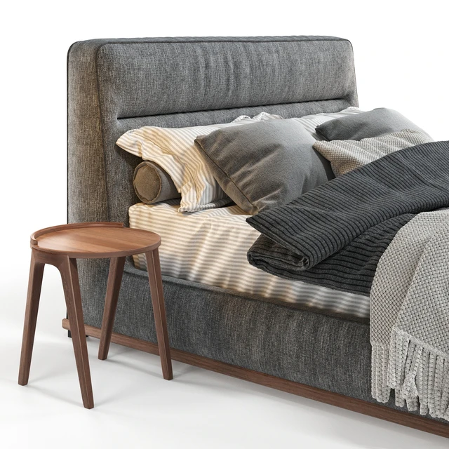 Кровать Porada KIRK BED с круглыми столиками Porada Deck — Скачать